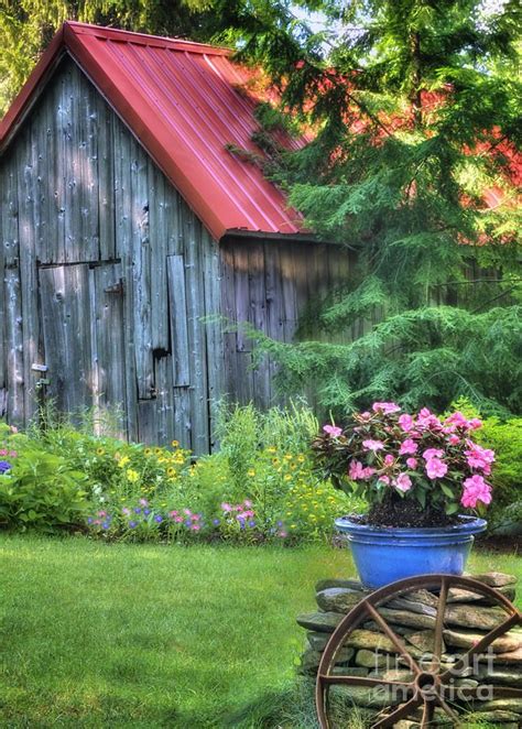 Litchfield Hills Summer Scene By Thomas Schoeller Country Barns Barn