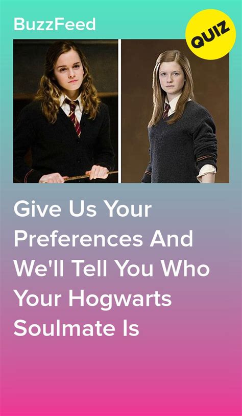 Who Would Your Hogwarts Soulmate Be Soulmate Harry Potter Buzzfeed