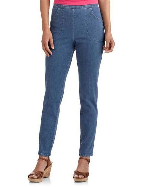 Realsize Womens Stretch Pull On Pants With Two Front Pockets