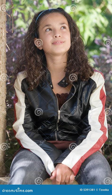Child In Leather Jacket Stock Image Image 5391381