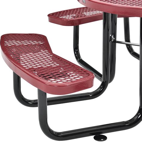 4.6 out of 5 stars, based on 174 reviews 174 ratings current price $48.91 $ 48. 46" Round Expanded Metal Picnic Table, Red | eBay