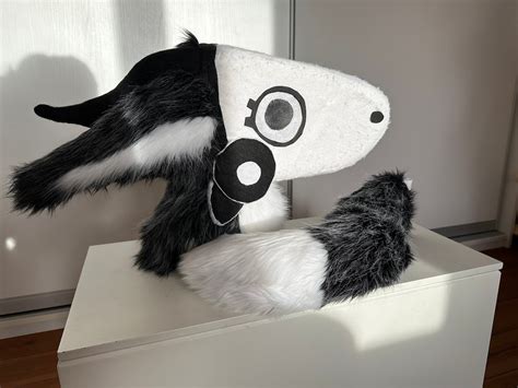 Marble The Foam Protogen Fursuit Head And Tail Etsy