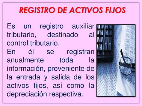 Registro De Activos Fijos