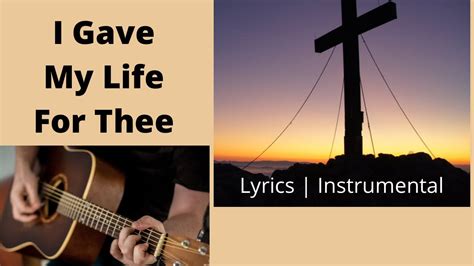 I Gave My Life For Thee Instrumental Hymn With Lyrics Guitar Mandolin YouTube
