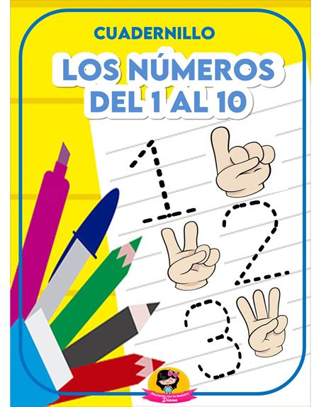 Educando Con La Maestra Los Números Del 1 Al 10 Cuadernillo