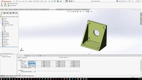 Solidworks Simulation Design Study Youtube
