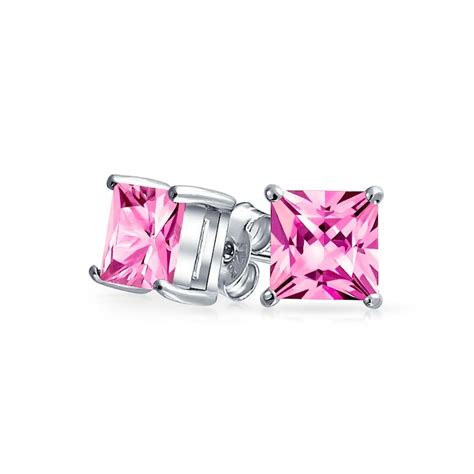1 2 Ct Pink Diamond Stud Earrings Diamond Earrings Womens Etsy