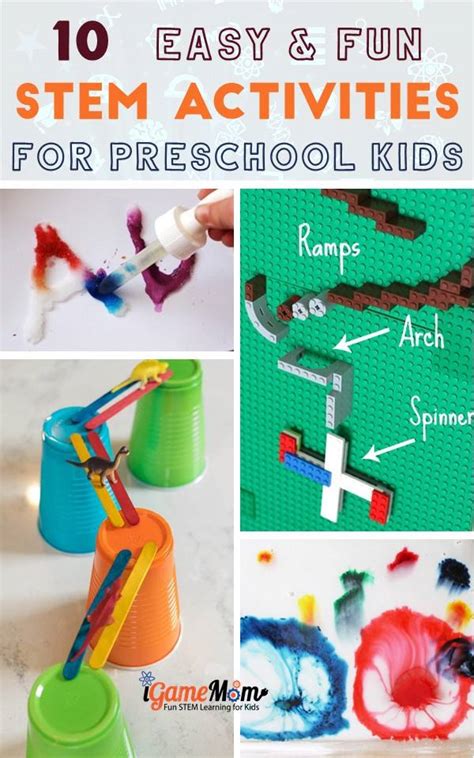 Active movement activities for preschoolers. 10 STEM Activities for Preschoolers and Toddlers