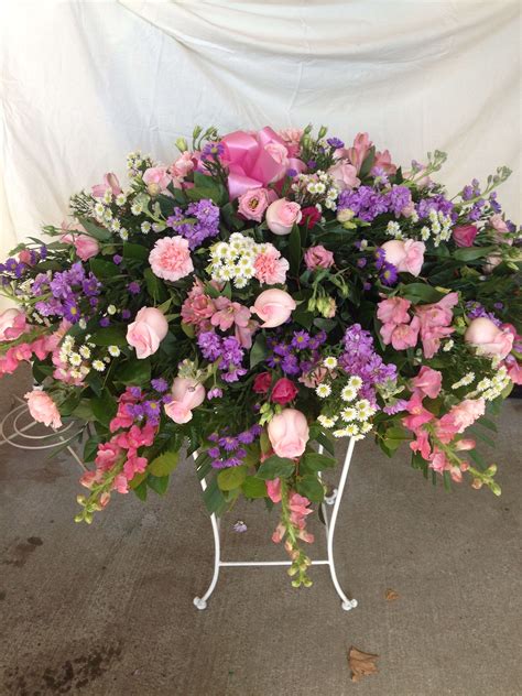 Pastel Casket Cover In Malden Ma Obriens Florist And Greenhouses