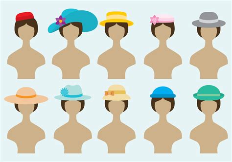 Any woman wearing the right hat can feel like queen for a day at the derby event of her choice. Women Hats Vectors - Download Free Vectors, Clipart ...