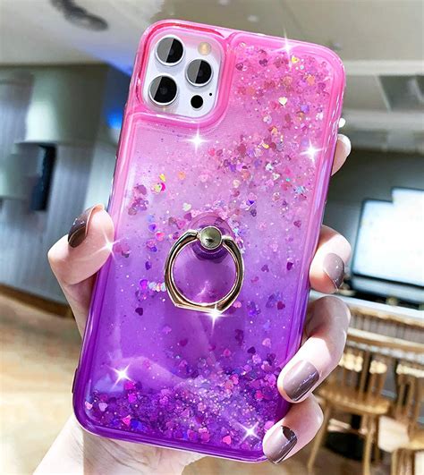 13 88[luxury Phone Case For Iphone12 Pro Max 5g 6 7 Inches] Liquid Glitter Quicksand Case Is