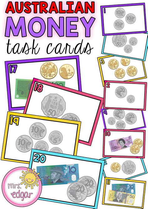 Australian Money Task Cards Are Best Suited For Year 2 However Can