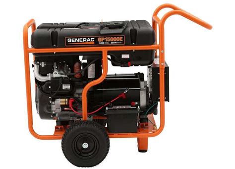 Generac 5734 Gp15000e 1500022500w Portable Generator Spec Review And Deals