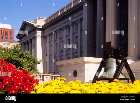 Usa Washington Dc The United States Treasury Department Building Stock