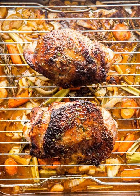 These Maple Mustard Roasted Turkey Thighs Are Super Juicy Delicious