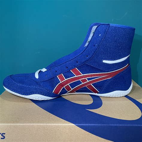 Asics Wrestling Boxing Shoes 1083a001 New Model Ex Eo Twr900 2023 Blue