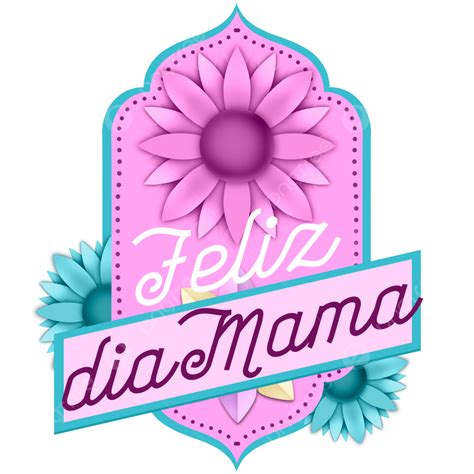 Diseño De Etiqueta De Flor Dia De La Madre Para Necesidades Png