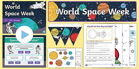 World Space Week Themed Day Activity Pack Teacher Made