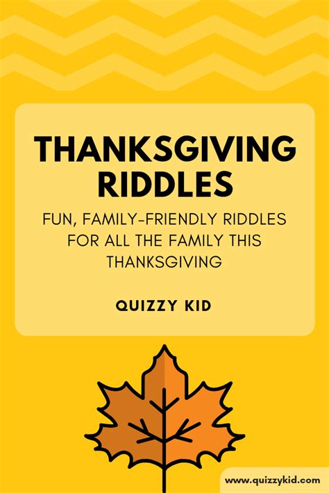 Thanksgiving Riddles And Answers