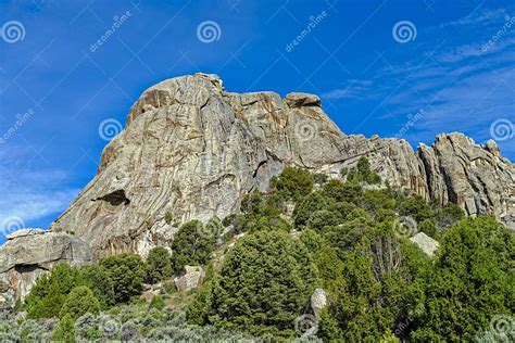 The East Side Of The Castle Rock Formation At Castle Rocks State Park