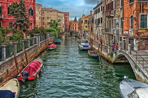Hd Wallpaper Italy Venezia City Lights Lighting Boat Gondola Sea
