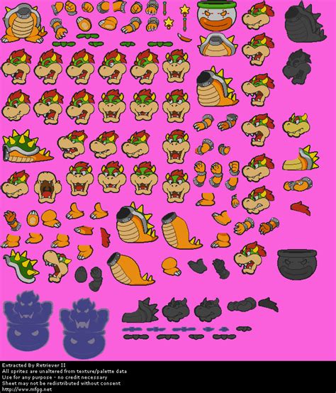 Nintendo Paper Mario Bowser The Spriters Resource
