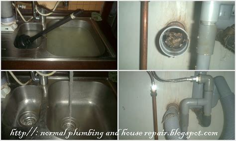 .pipa air bersih & kotor.dwg berikut ini dapat digunakan sebagai referensi ataupun acuan gambar kerja. NORMAL PLUMBING: Sinki tersumbat
