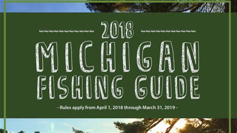 Michigan Dnr Weekly Fishing Report March 29 2018