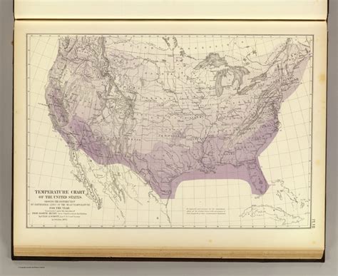 Temperature Us David Rumsey Historical Map Collection