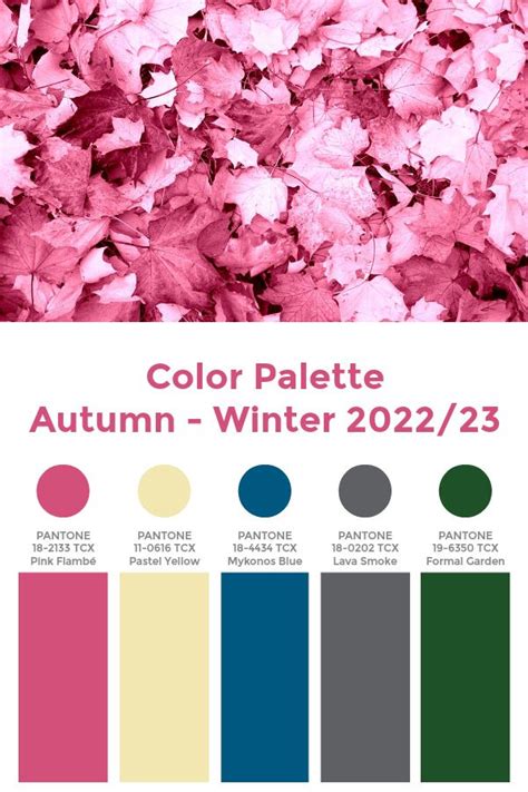 Fallwinter 2023 Color Trends Pantone