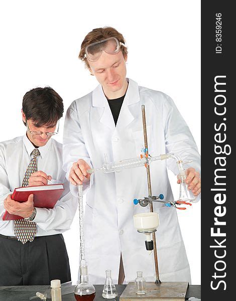 Two Chemists Do Experiment Free Stock Images And Photos 8359246