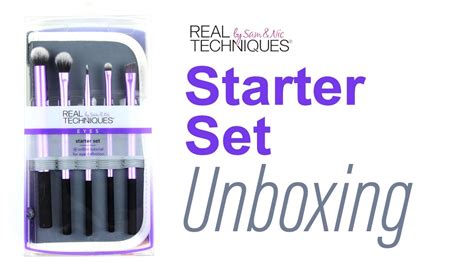 Real Techniques Starter Set Unboxing YouTube