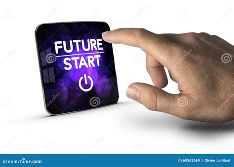 The Future Starts Now Stock Illustration Illustration Of Future 69363569