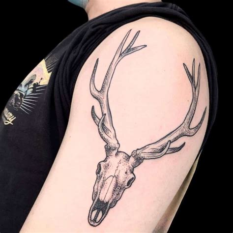 19 Deer Skull Tattoos Shifalinda