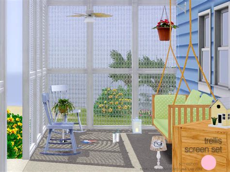 The Sims Resource Trellis Screen Fence Set
