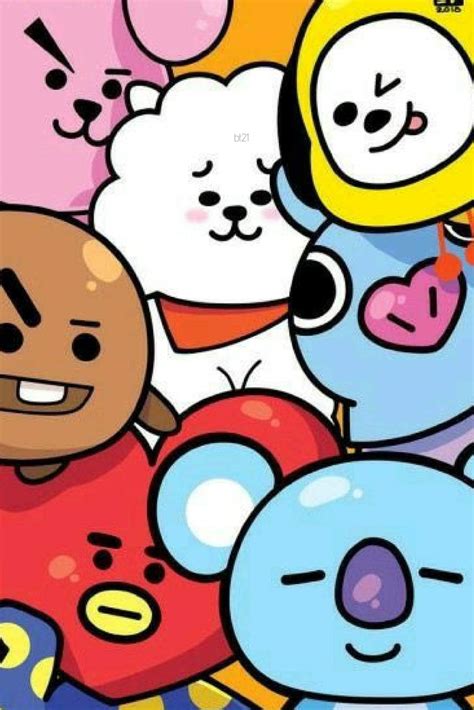Cute Bt21 Wallpapers Top Free Cute Bt21 Backgrounds Wallpaperaccess Images