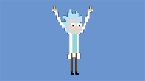 Rick Sanchez Pixel Art Rick And Morty HD Wallpaper Rare Gallery