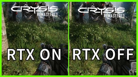 Crysis Remastered Rtx On Vs Off Graphics And Framerate Comparison
