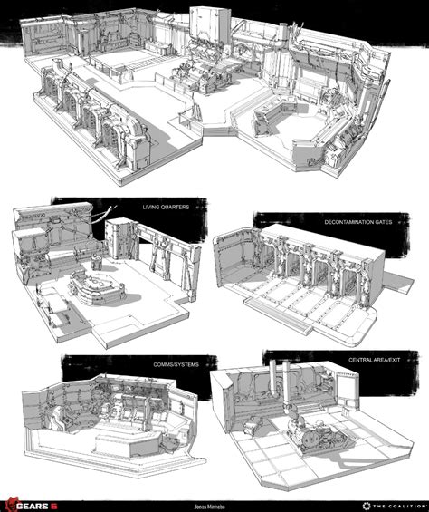 Artstation Gears 5 Escape Safe Room Early Sketches Jonas Minnebo