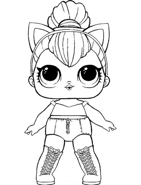 Printable Lol Doll Kitty Queen Coloring Page Queen Bee Lol Coloring