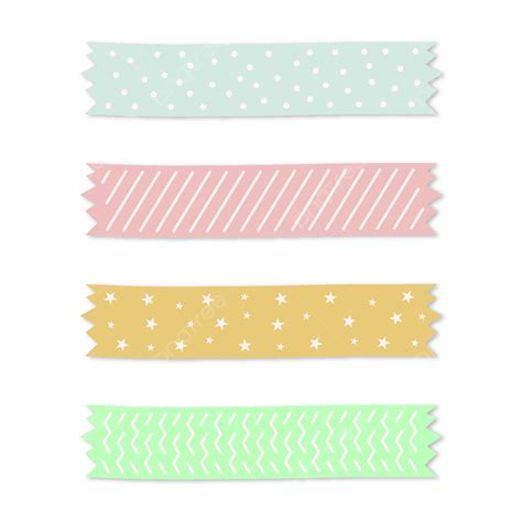 Colorful Adhesive Tape Vector Illustration Tape Plaster Adhesive
