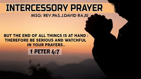 Intercessory Prayer 23062020 Youtube