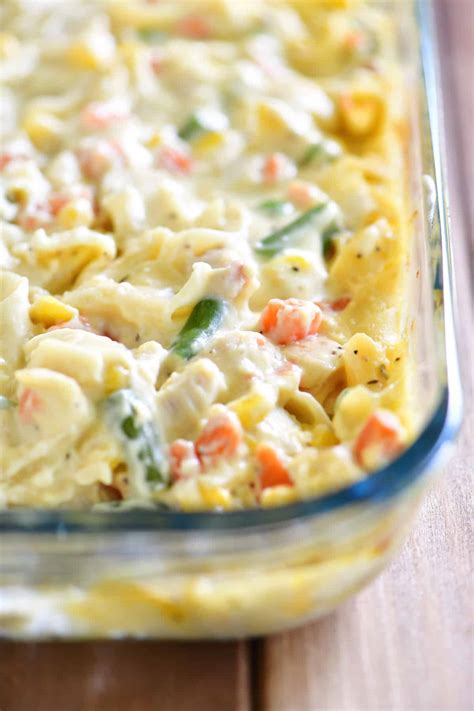 Season the chicken with salt and pepper. Chicken Noodle Soup Casserole - The Gunny Sack