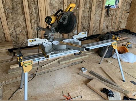Dewalt Dw717 Double Bevel Slide 110v Mitre Saw And Table In Beauly
