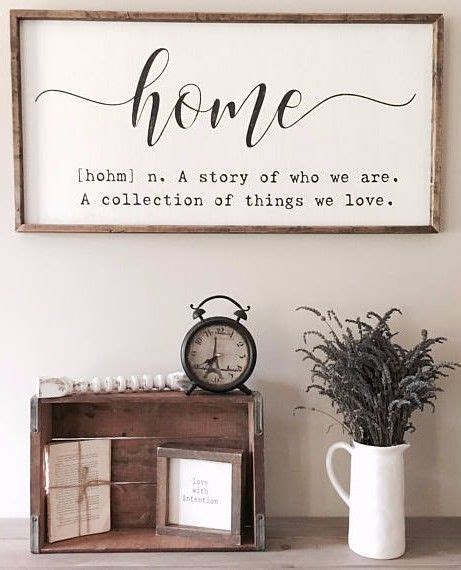 Wholesale home decor, home interior decor, garden supply, home accent include bamboo windchime, mobil, mirror, wall hanging, handmade welcome to our online wholesale home decor and garden decor supply shop. Farmhouse Inspired Home Quote Sign ad #sign #home # ...