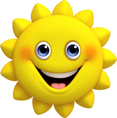 Transparent Sun Emoji Png Sun Cute Cartoon Png Download Png