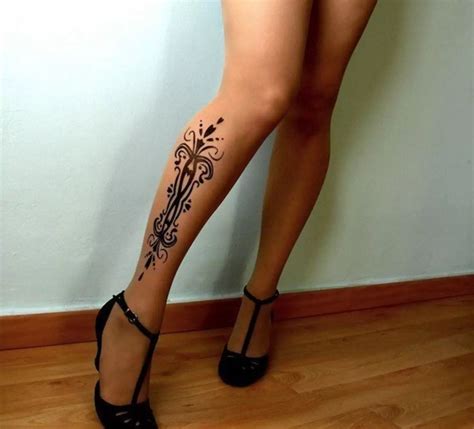 Pin By Alondra O On Clothes Outfits Calf Tattoos For Women Leg Tattoos Flower Leg Tattoos