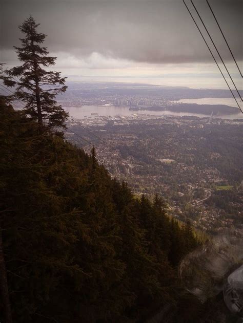 Grouse Mountain Gondola View Vancouver Canada