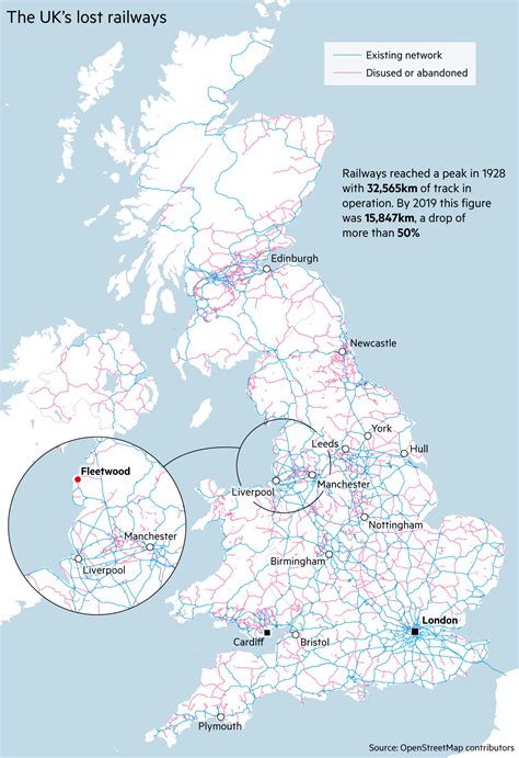Oc Map Of Uk Showing How Over 50 Of The Rail Network Is Either