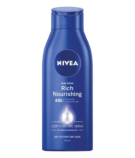 Nivea care nourishing cream contains light hydro waxes which melt directly on the skin. NIVEA Rich Nourishing Body Lotion | Body Care
